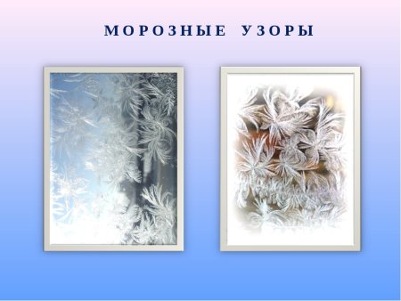 Морозные узоры рисование