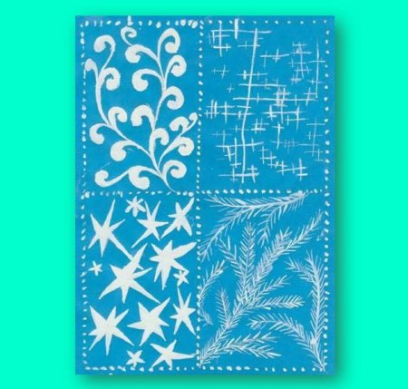 Рисование зимние узоры