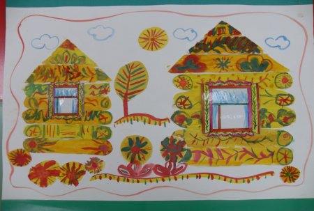 Рисование сказочные домики в подготовительной группе