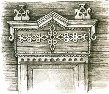 Татарские наличники