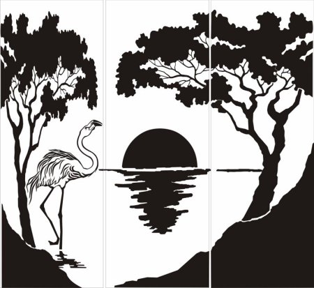 Пейзаж силуэт