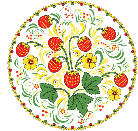 Растительный орнамент в круге