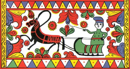 Узоры Северной Двины пермогорская роспись