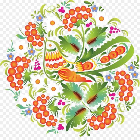 Петриковская роспись Рябинка