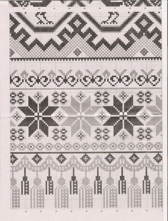 Рисунок полотенца с узорами