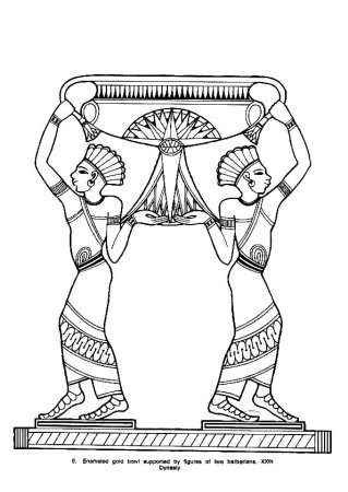 Раскраска египетские узоры