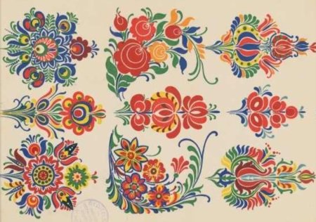 Молдавский цветочный орнамент