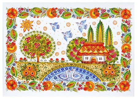 Петриковская роспись хаты