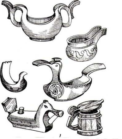 Ковш-утица, ковш-скопкарь, ковш-конюх)