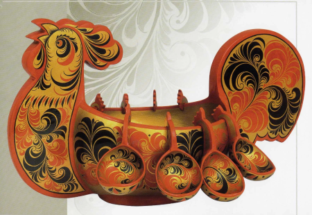 Городецкая и Хохломская роспись