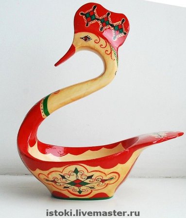 Мезенская роспись ковша