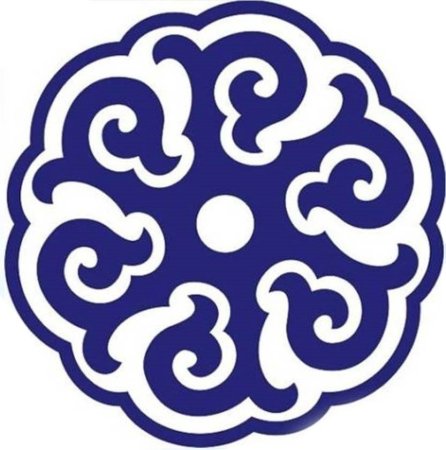 Роговидный Бурятский орнамент/