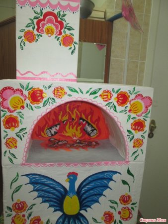 Поделка русская печь