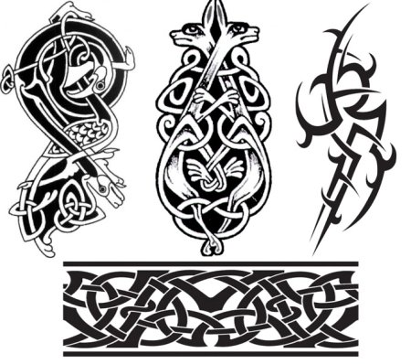 Кельтская вязь тату эскиз