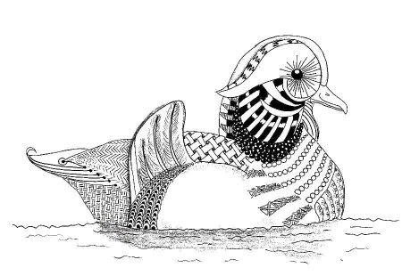 Стилизованная утка