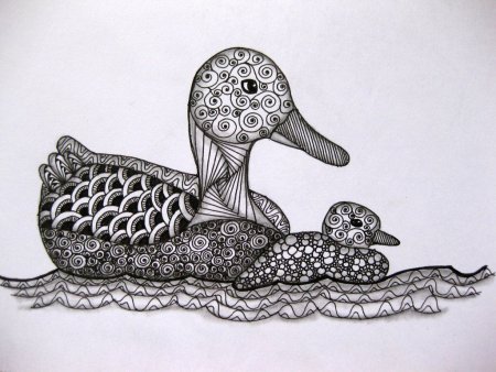 Рисование дудлинг и Зентангл для детей