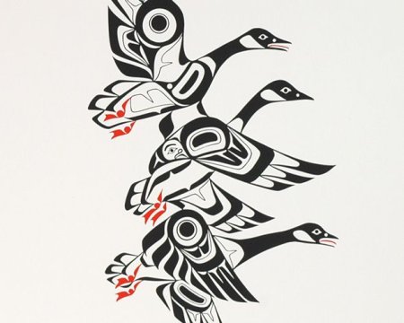 Стилизация животных Гусь