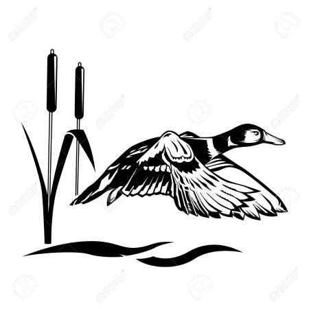 Охотник на уток вектор