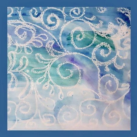 Морозные узоры рисование