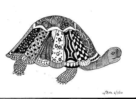 Стилизованные морские черепахи