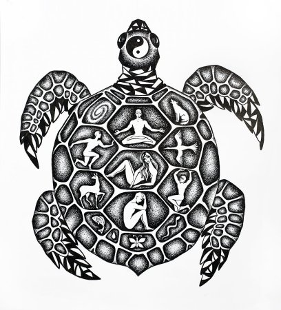 Стилизация черепахи