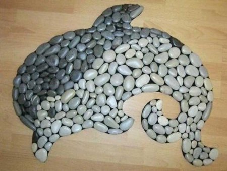Выкладывание фигур из камней