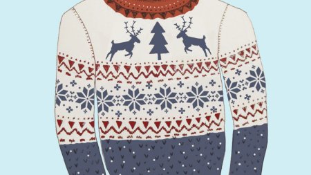 Новогодний свитер для рисования