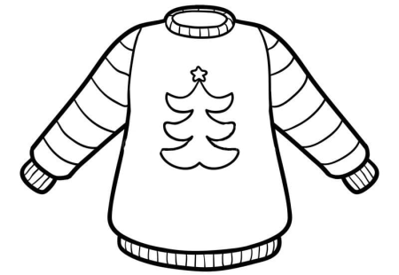 Свитер для раскрашивания детям