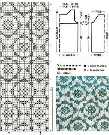 Жаккард олени схема