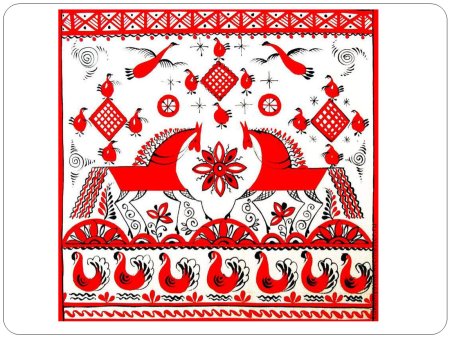 Мезенская роспись орнамент
