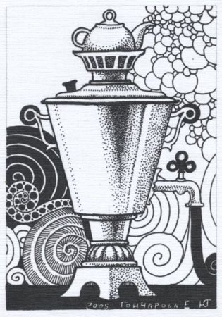 Стилизованный самовар