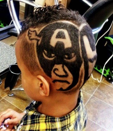 Прикольные узоры на голову для стрижки