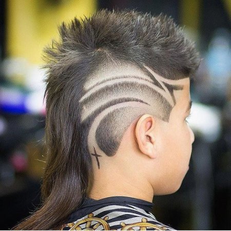 Стрижки для мальчиков с рисунком