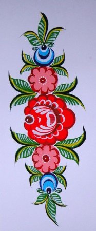 Городецкая роспись узоры