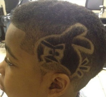Рисунки выбритые на голове ребенку