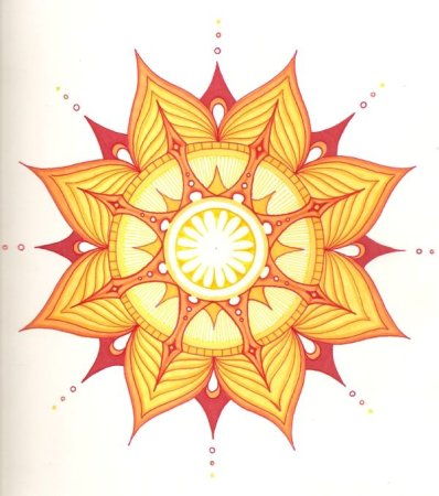 Орнамент в виде солнца
