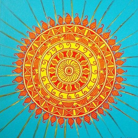 Символическое изображение солнца