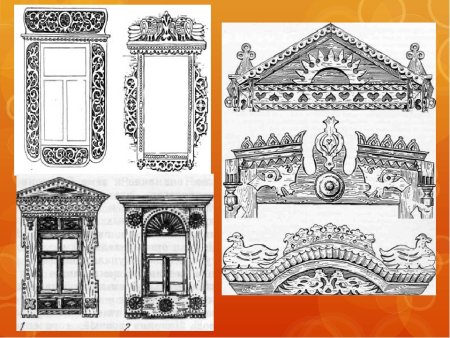 Элемент украшения окна русской избы