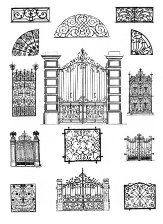 Кованые ограды в стиле классицизм