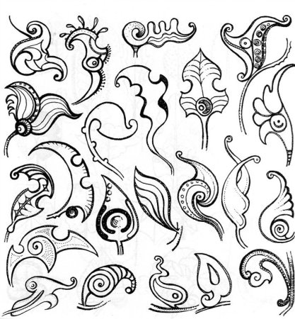 Стилизованные простые узоры