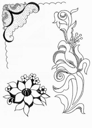 Красивые узоры на бумаге