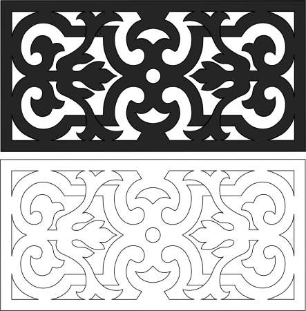 Орнамент в прямоугольнике