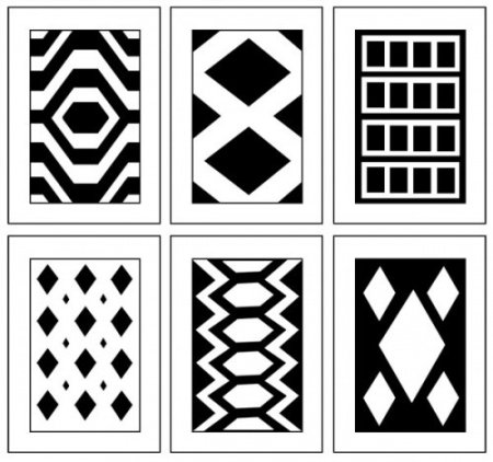 Геометрический узор в прямоугольнике