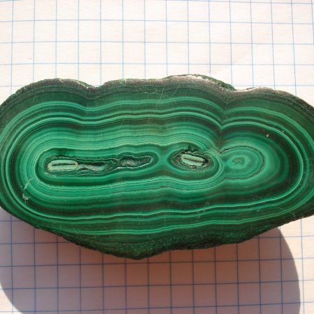 Малахит полированный срез