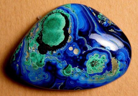 Азурит с малахитом