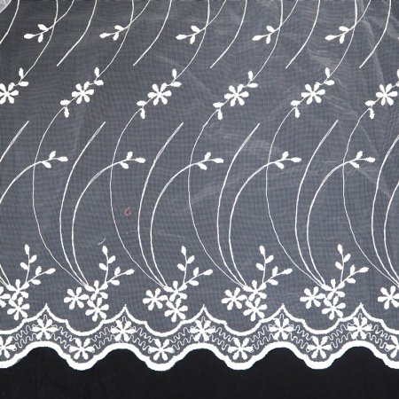 Машинная вышивка по тюлю