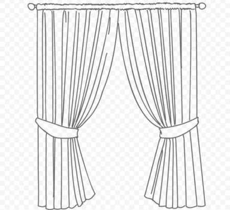 Шторы раскраска