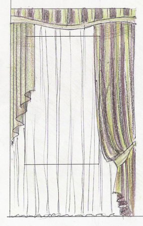 Набросок штор