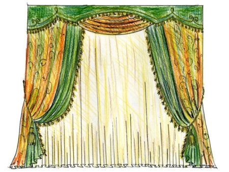 Рисование штор