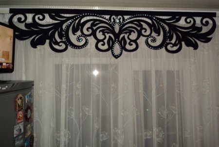 Ажурный ламбрекен м001